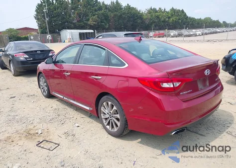 2016 Hyundai Sonata Sport z USA, uszkodzony, nr VIN 5NPE34AF9GH413569